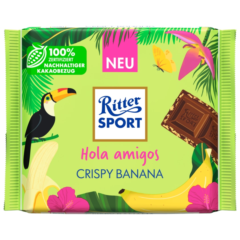 Ritter Sport Schokolade Crispy Banana 100g